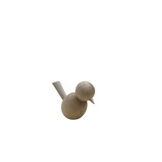 Grote houten vogel van 7,6 cm.