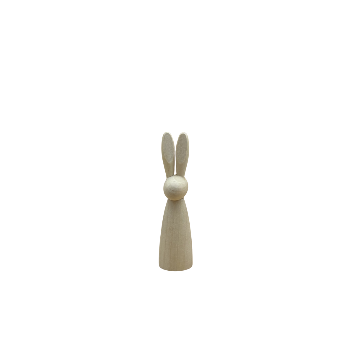 Klein houten konijn van 12 cm.